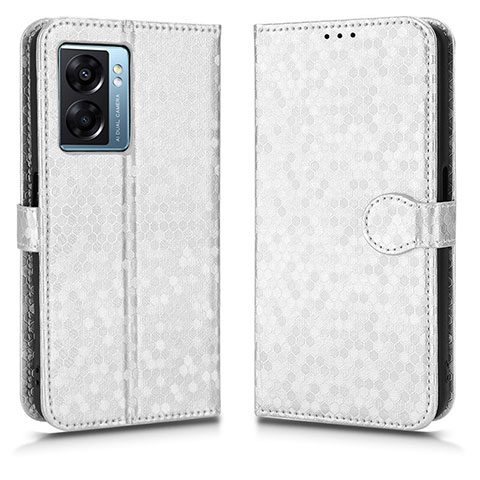 Coque Portefeuille Livre Cuir Etui Clapet C01X pour OnePlus Nord N300 5G Argent