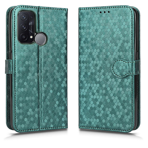 Coque Portefeuille Livre Cuir Etui Clapet C01X pour Oppo Reno5 A Vert