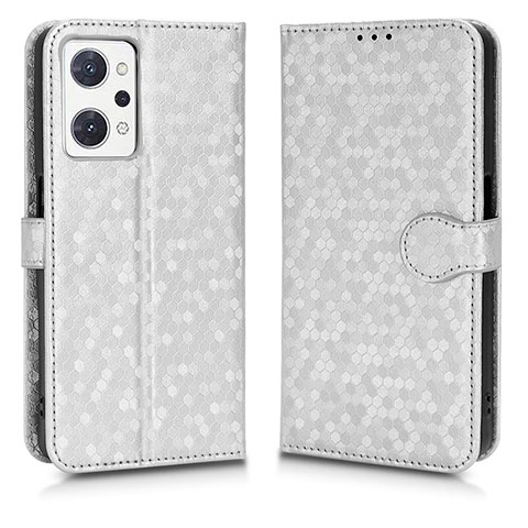 Coque Portefeuille Livre Cuir Etui Clapet C01X pour Oppo Reno7 A Argent