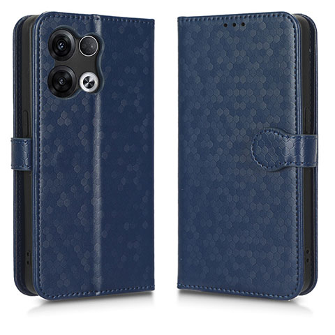 Coque Portefeuille Livre Cuir Etui Clapet C01X pour Oppo Reno8 Pro 5G Bleu