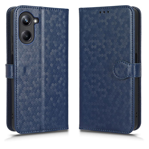 Coque Portefeuille Livre Cuir Etui Clapet C01X pour Realme 10 4G Bleu