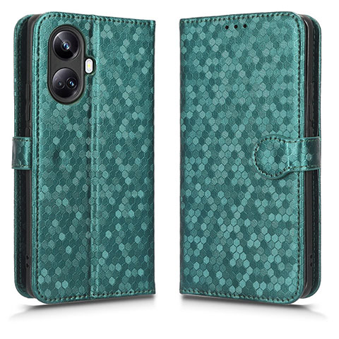 Coque Portefeuille Livre Cuir Etui Clapet C01X pour Realme 10 Pro+ Plus 5G Vert