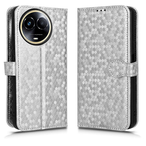 Coque Portefeuille Livre Cuir Etui Clapet C01X pour Realme 11 5G Argent