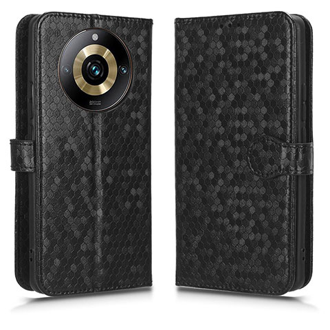 Coque Portefeuille Livre Cuir Etui Clapet C01X pour Realme 11 Pro 5G Noir