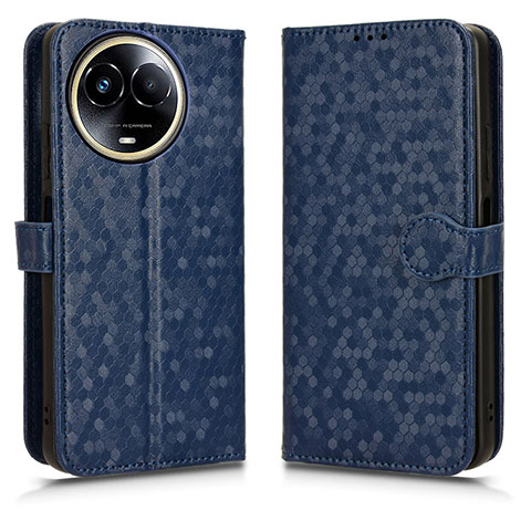 Coque Portefeuille Livre Cuir Etui Clapet C01X pour Realme 11X 5G Bleu