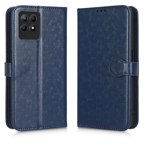 Coque Portefeuille Livre Cuir Etui Clapet C01X pour Realme 8i Bleu