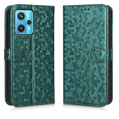 Coque Portefeuille Livre Cuir Etui Clapet C01X pour Realme 9 4G Vert