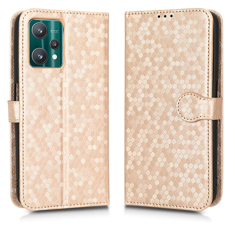 Coque Portefeuille Livre Cuir Etui Clapet C01X pour Realme 9 Pro 5G Or