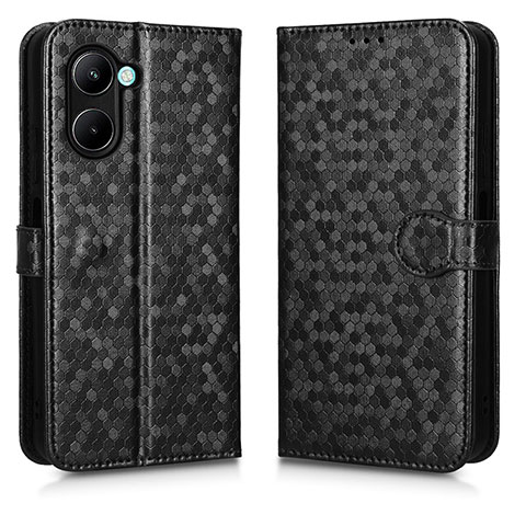 Coque Portefeuille Livre Cuir Etui Clapet C01X pour Realme C33 Noir