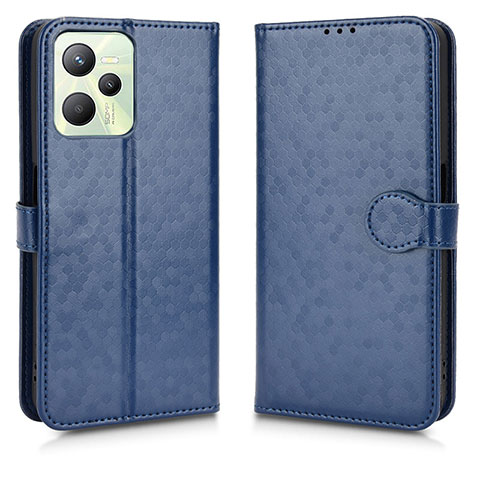 Coque Portefeuille Livre Cuir Etui Clapet C01X pour Realme C35 Bleu