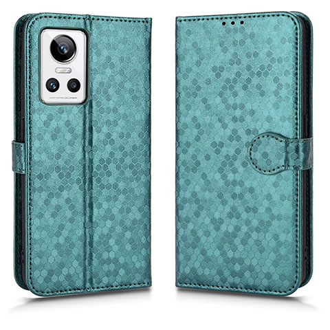 Coque Portefeuille Livre Cuir Etui Clapet C01X pour Realme GT Neo3 5G Vert