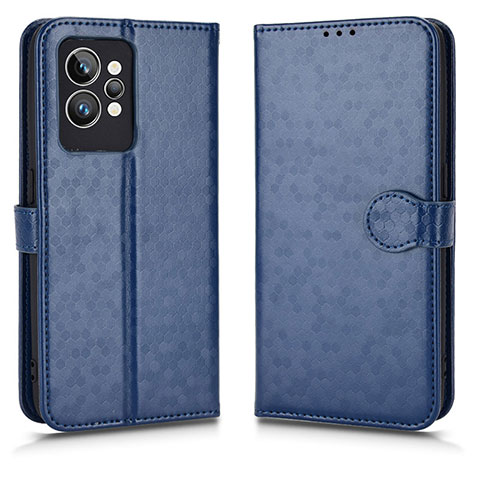 Coque Portefeuille Livre Cuir Etui Clapet C01X pour Realme GT2 Pro 5G Bleu