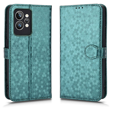 Coque Portefeuille Livre Cuir Etui Clapet C01X pour Realme GT2 Pro 5G Vert