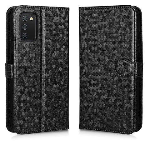 Coque Portefeuille Livre Cuir Etui Clapet C01X pour Samsung Galaxy A02s Noir