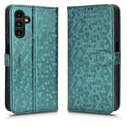 Coque Portefeuille Livre Cuir Etui Clapet C01X pour Samsung Galaxy A04s Vert