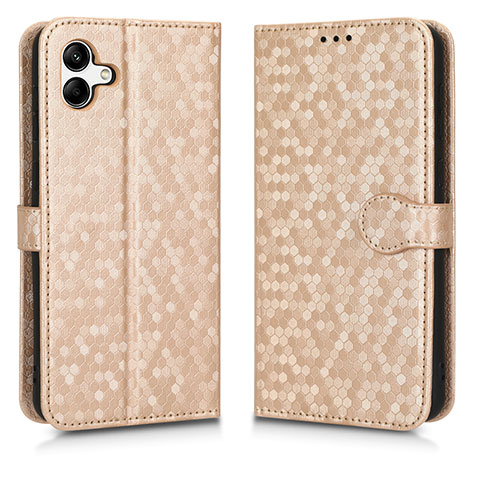 Coque Portefeuille Livre Cuir Etui Clapet C01X pour Samsung Galaxy A05 Or