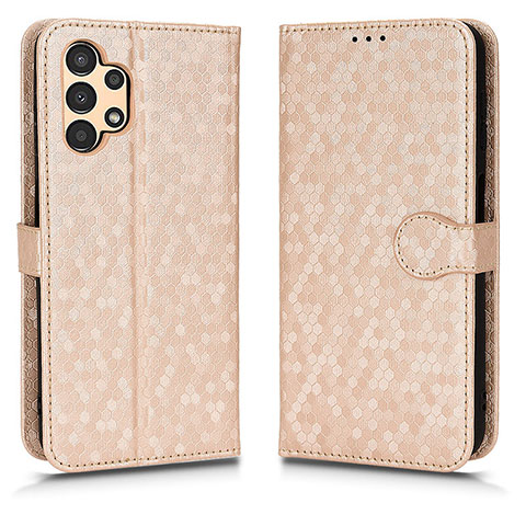 Coque Portefeuille Livre Cuir Etui Clapet C01X pour Samsung Galaxy A13 4G Or