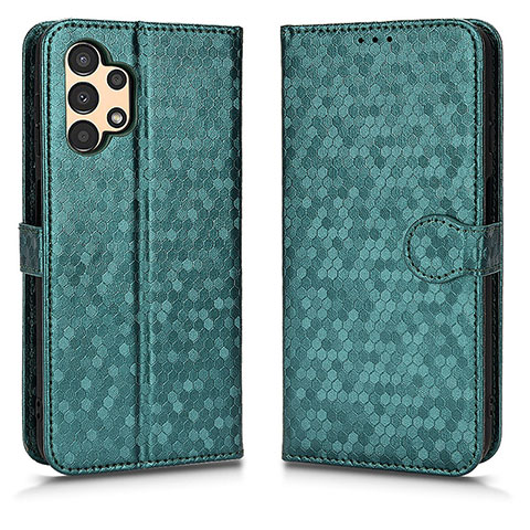 Coque Portefeuille Livre Cuir Etui Clapet C01X pour Samsung Galaxy A13 4G Vert