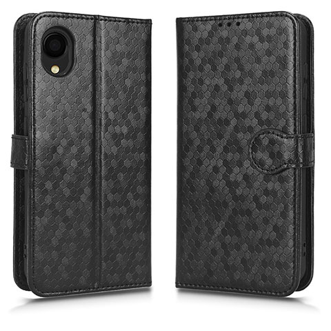 Coque Portefeuille Livre Cuir Etui Clapet C01X pour Samsung Galaxy A22 5G SC-56B Noir