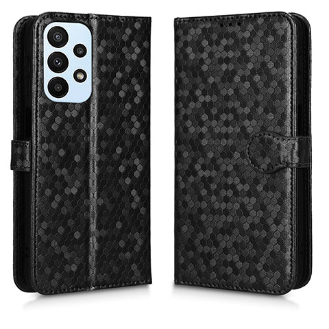 Coque Portefeuille Livre Cuir Etui Clapet C01X pour Samsung Galaxy A23 5G Noir