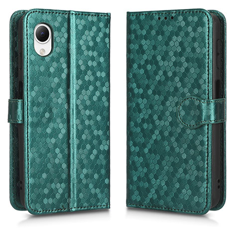 Coque Portefeuille Livre Cuir Etui Clapet C01X pour Samsung Galaxy A23 5G SC-56C Vert