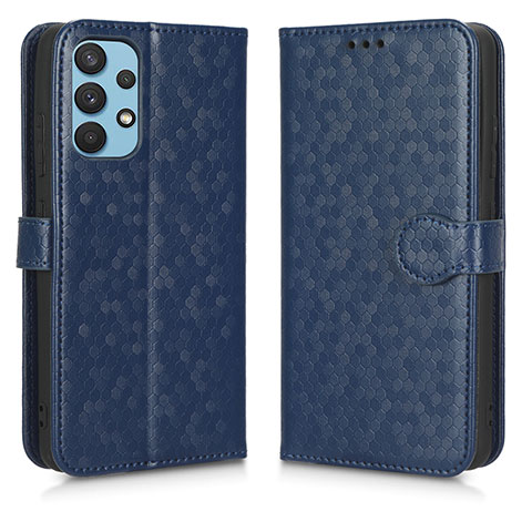 Coque Portefeuille Livre Cuir Etui Clapet C01X pour Samsung Galaxy A32 5G Bleu