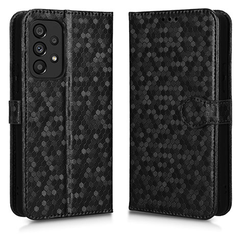 Coque Portefeuille Livre Cuir Etui Clapet C01X pour Samsung Galaxy A53 5G Noir