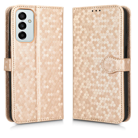 Coque Portefeuille Livre Cuir Etui Clapet C01X pour Samsung Galaxy M23 5G Or