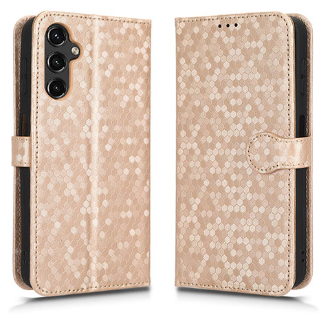 Coque Portefeuille Livre Cuir Etui Clapet C01X pour Samsung Galaxy M44 5G Or