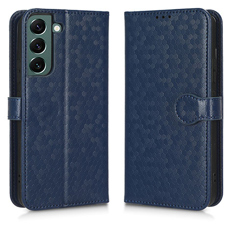 Coque Portefeuille Livre Cuir Etui Clapet C01X pour Samsung Galaxy S24 5G Bleu