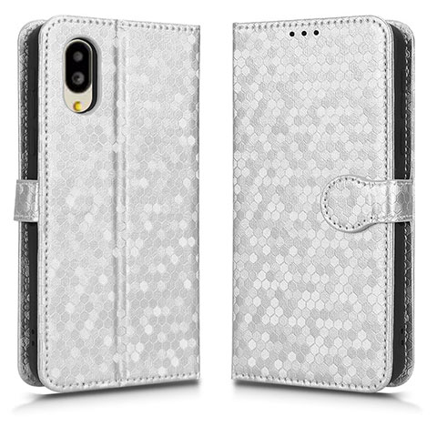 Coque Portefeuille Livre Cuir Etui Clapet C01X pour Sharp Simple Sumaho 6 Argent