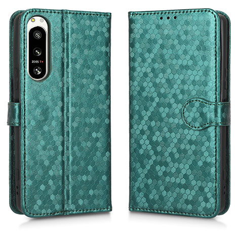 Coque Portefeuille Livre Cuir Etui Clapet C01X pour Sony Xperia 5 IV Vert