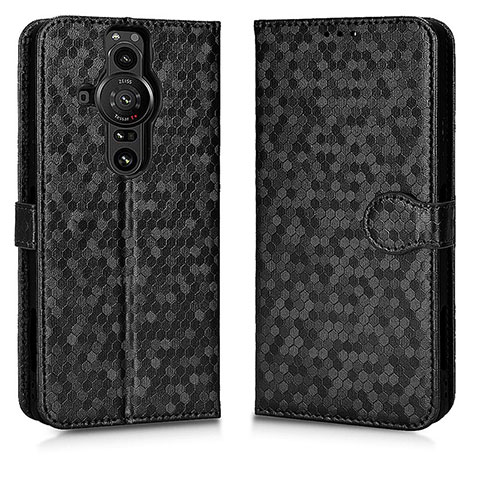 Coque Portefeuille Livre Cuir Etui Clapet C01X pour Sony Xperia PRO-I Noir