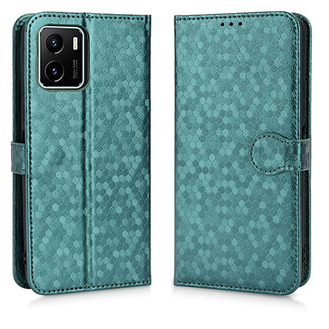 Coque Portefeuille Livre Cuir Etui Clapet C01X pour Vivo Y10 t1 Vert