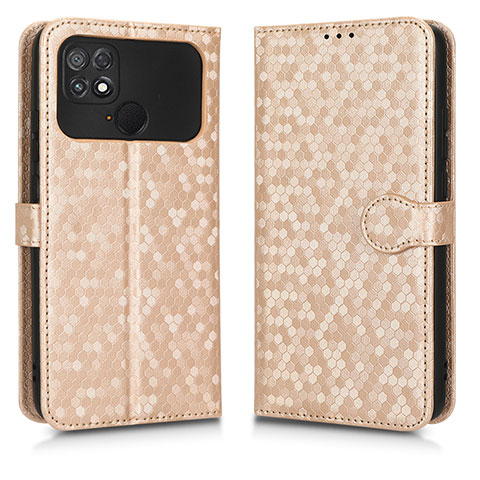 Coque Portefeuille Livre Cuir Etui Clapet C01X pour Xiaomi Poco C40 Or