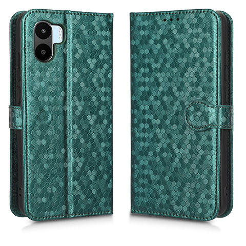 Coque Portefeuille Livre Cuir Etui Clapet C01X pour Xiaomi Poco C50 Vert