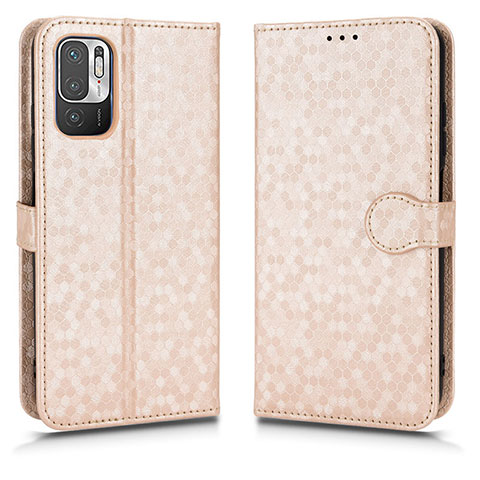 Coque Portefeuille Livre Cuir Etui Clapet C01X pour Xiaomi POCO M3 Pro 5G Or