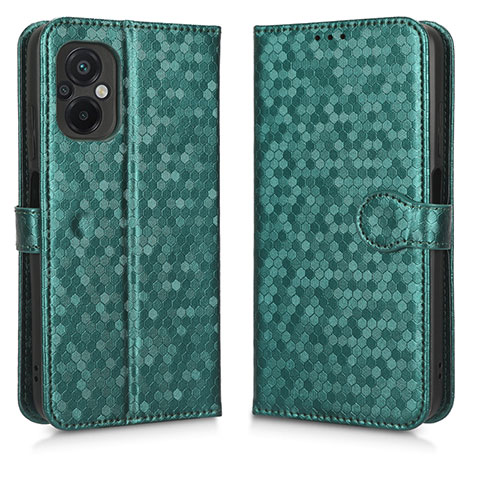 Coque Portefeuille Livre Cuir Etui Clapet C01X pour Xiaomi Poco M5 4G Vert