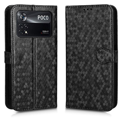 Coque Portefeuille Livre Cuir Etui Clapet C01X pour Xiaomi Poco X4 Pro 5G Noir