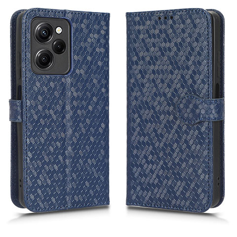 Coque Portefeuille Livre Cuir Etui Clapet C01X pour Xiaomi Poco X5 Pro 5G Bleu