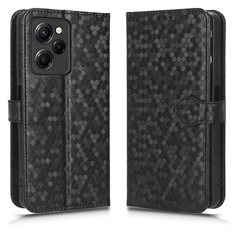 Coque Portefeuille Livre Cuir Etui Clapet C01X pour Xiaomi Poco X5 Pro 5G Noir