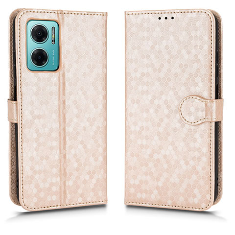 Coque Portefeuille Livre Cuir Etui Clapet C01X pour Xiaomi Redmi 11 Prime 5G Or