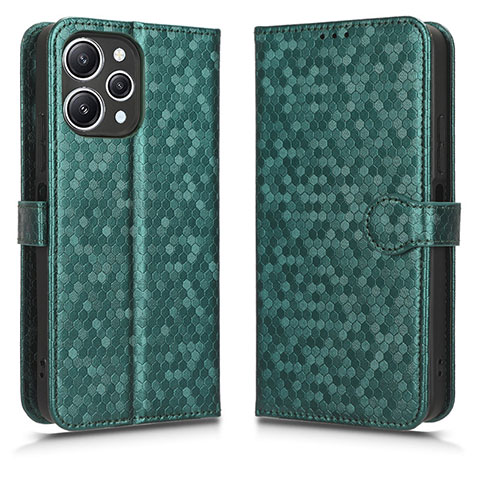 Coque Portefeuille Livre Cuir Etui Clapet C01X pour Xiaomi Redmi 12 4G Vert