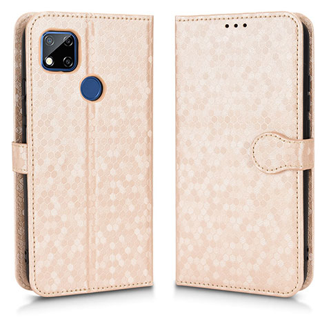 Coque Portefeuille Livre Cuir Etui Clapet C01X pour Xiaomi Redmi 9C NFC Or