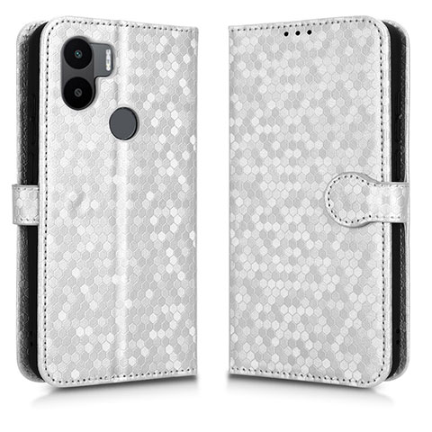 Coque Portefeuille Livre Cuir Etui Clapet C01X pour Xiaomi Redmi A1 Plus Argent