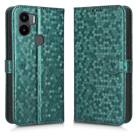 Coque Portefeuille Livre Cuir Etui Clapet C01X pour Xiaomi Redmi A1 Plus Vert