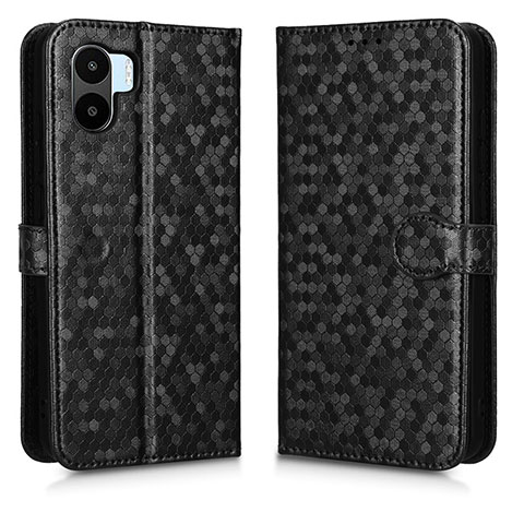 Coque Portefeuille Livre Cuir Etui Clapet C01X pour Xiaomi Redmi A2 Noir