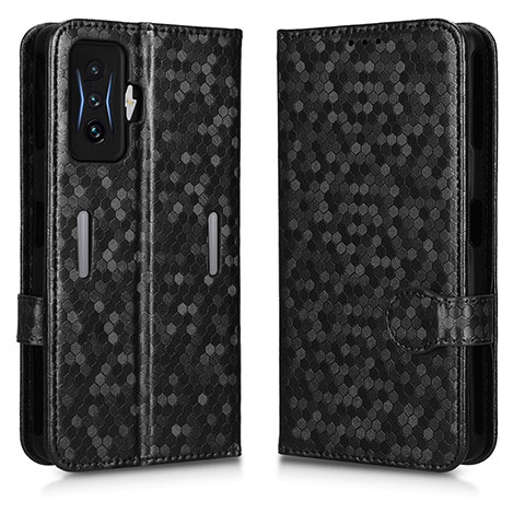 Coque Portefeuille Livre Cuir Etui Clapet C01X pour Xiaomi Redmi K50 Gaming 5G Noir