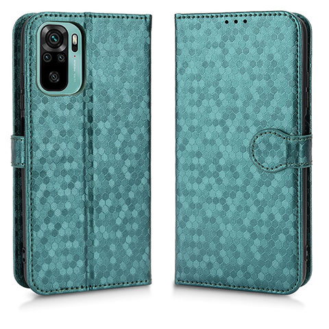 Coque Portefeuille Livre Cuir Etui Clapet C01X pour Xiaomi Redmi Note 10 4G Vert