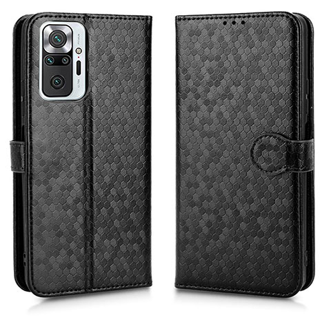 Coque Portefeuille Livre Cuir Etui Clapet C01X pour Xiaomi Redmi Note 10 Pro 4G Noir